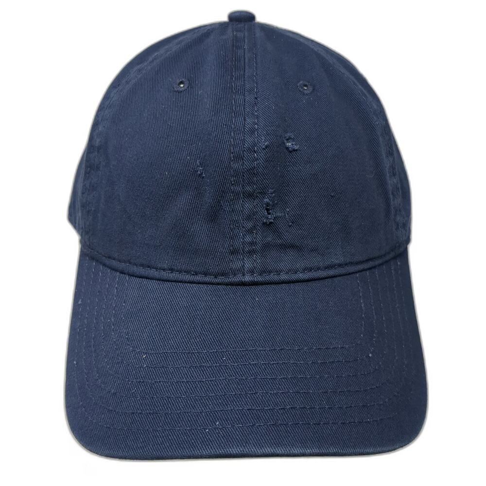 Kerri Rosenthal Baseball Cap Blue One Size Slideback Solid Cotton Twill Hat